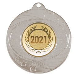 Solar Medal Silver Gold Insert - Year