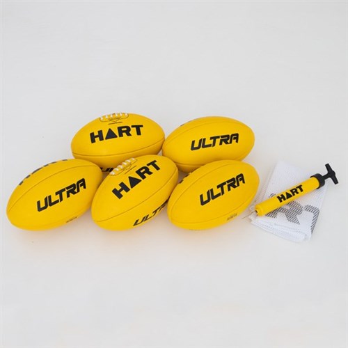 HART Ultra AFL Ball Pack Yellow - Size 4