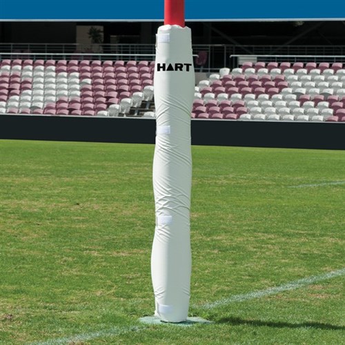 HART Flat Rugby Post Pads - White