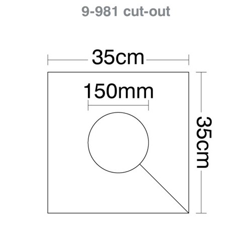 150mm Diameter White